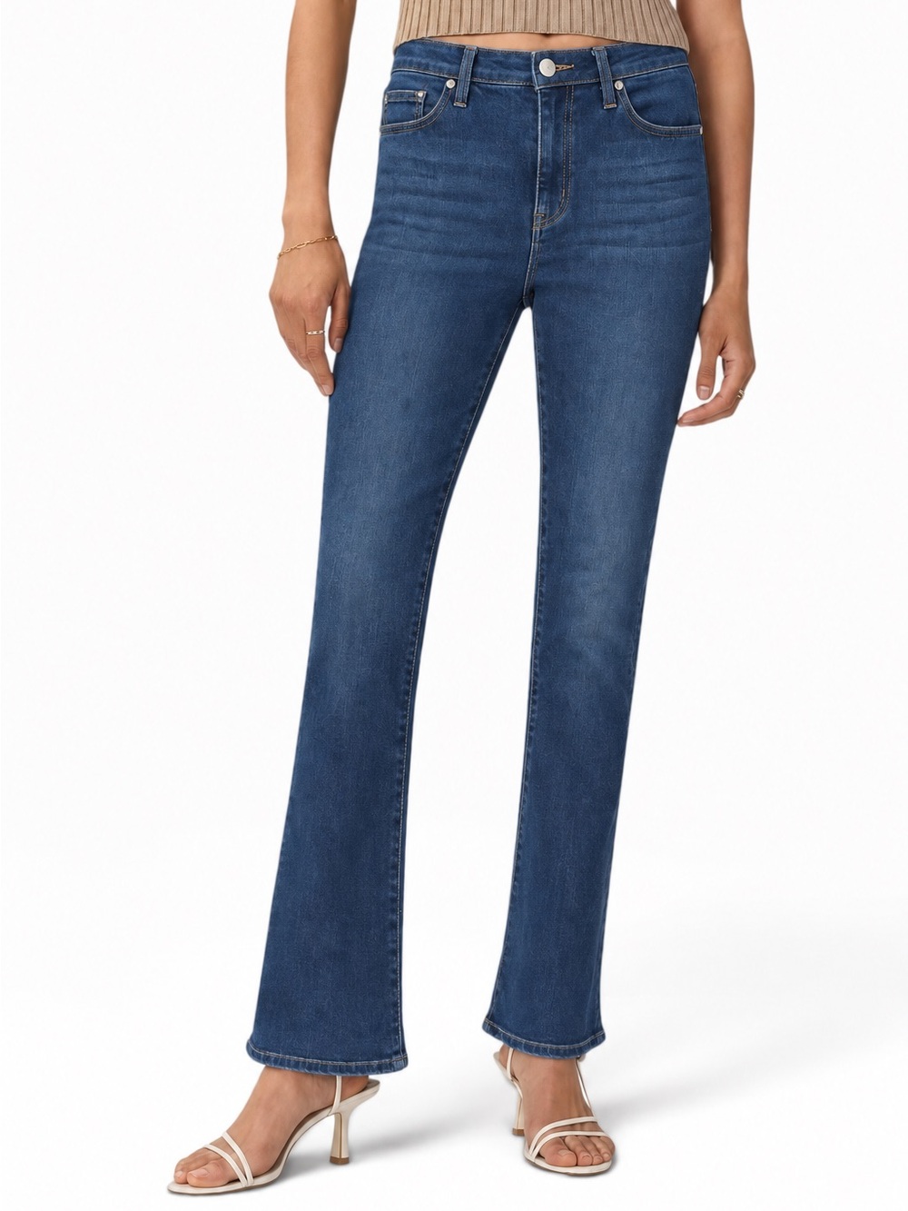 Quince Bella Stretch High Rise Kick Flare Jeans Midnight Blue Women’s 32 x 30